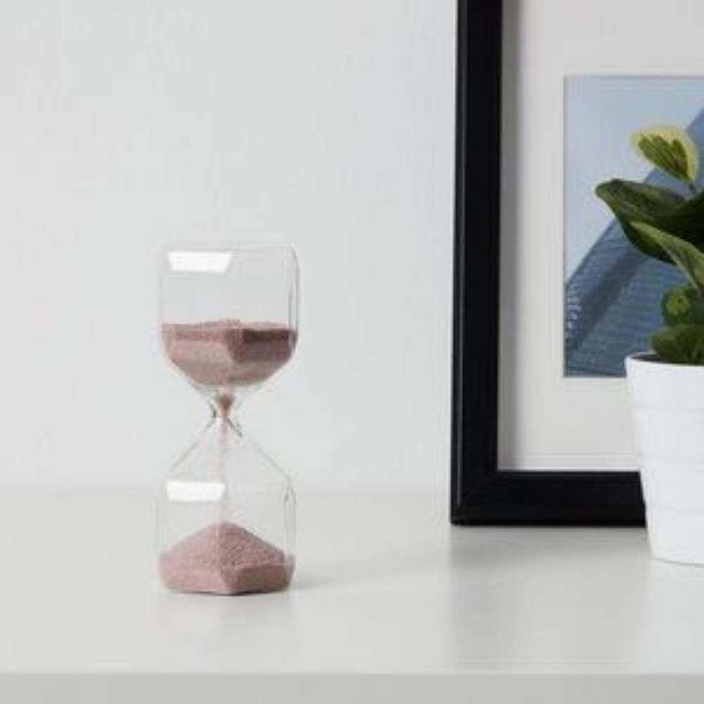 IKEA TILLSYN Decorative Hourglass, Pink, 6.25 Inch